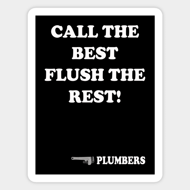 FUNNY PLUMBER Magnet by Cult Classics